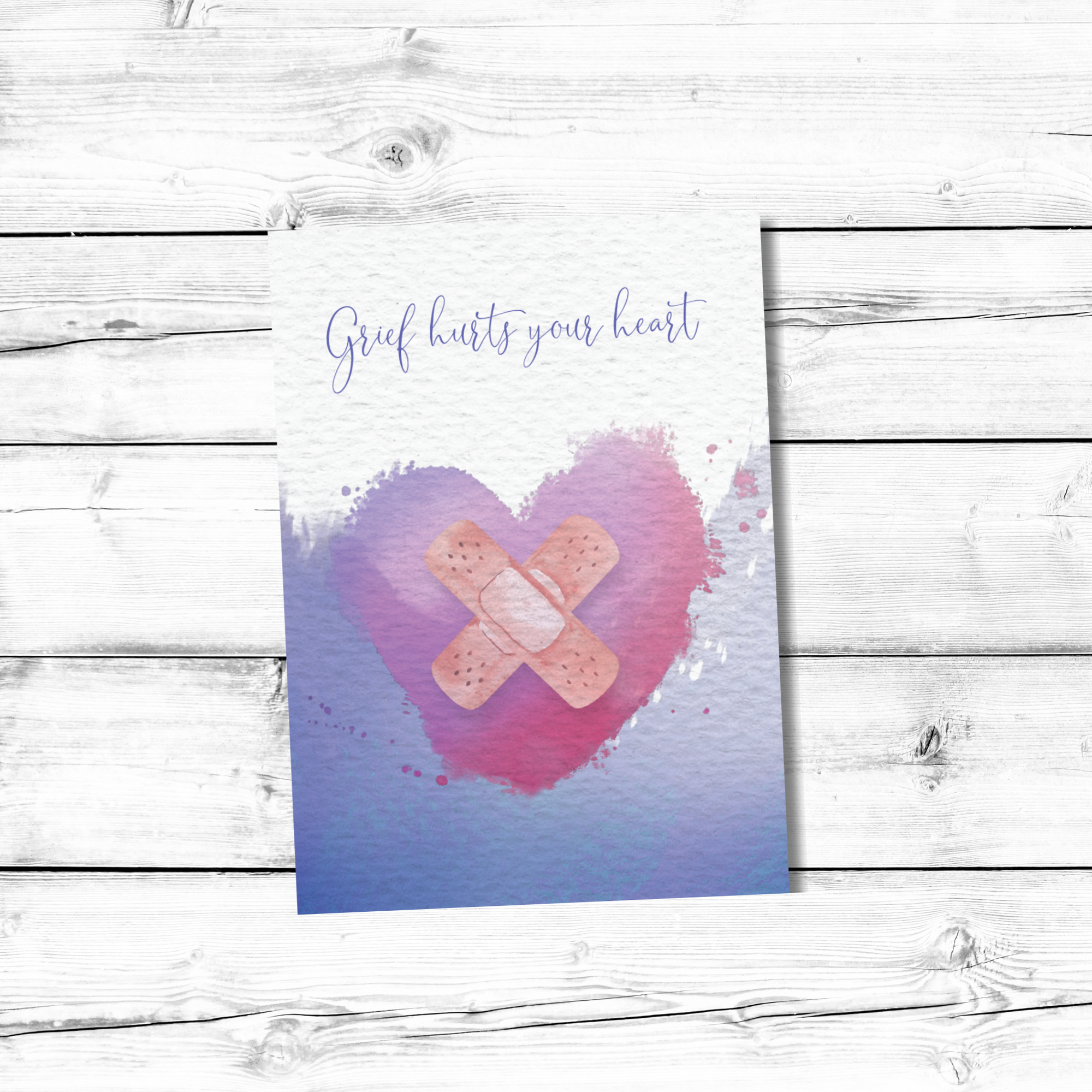 C1001 | Bandaged Heart Hospice Sympathy Card